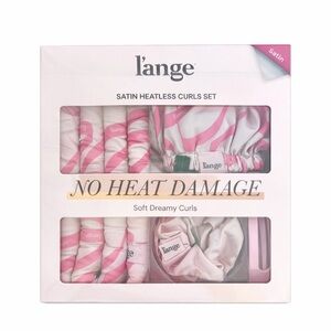 L’ange Satin Heatless Curls Set – Blush | No Heat Hair Curling Kit | NEW